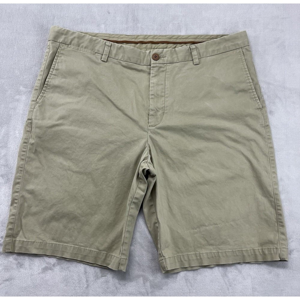 Tommy Bahama Chino Shorts Mens 40 Beige Stretch Golf Preppy Cotton Blend EXCEL